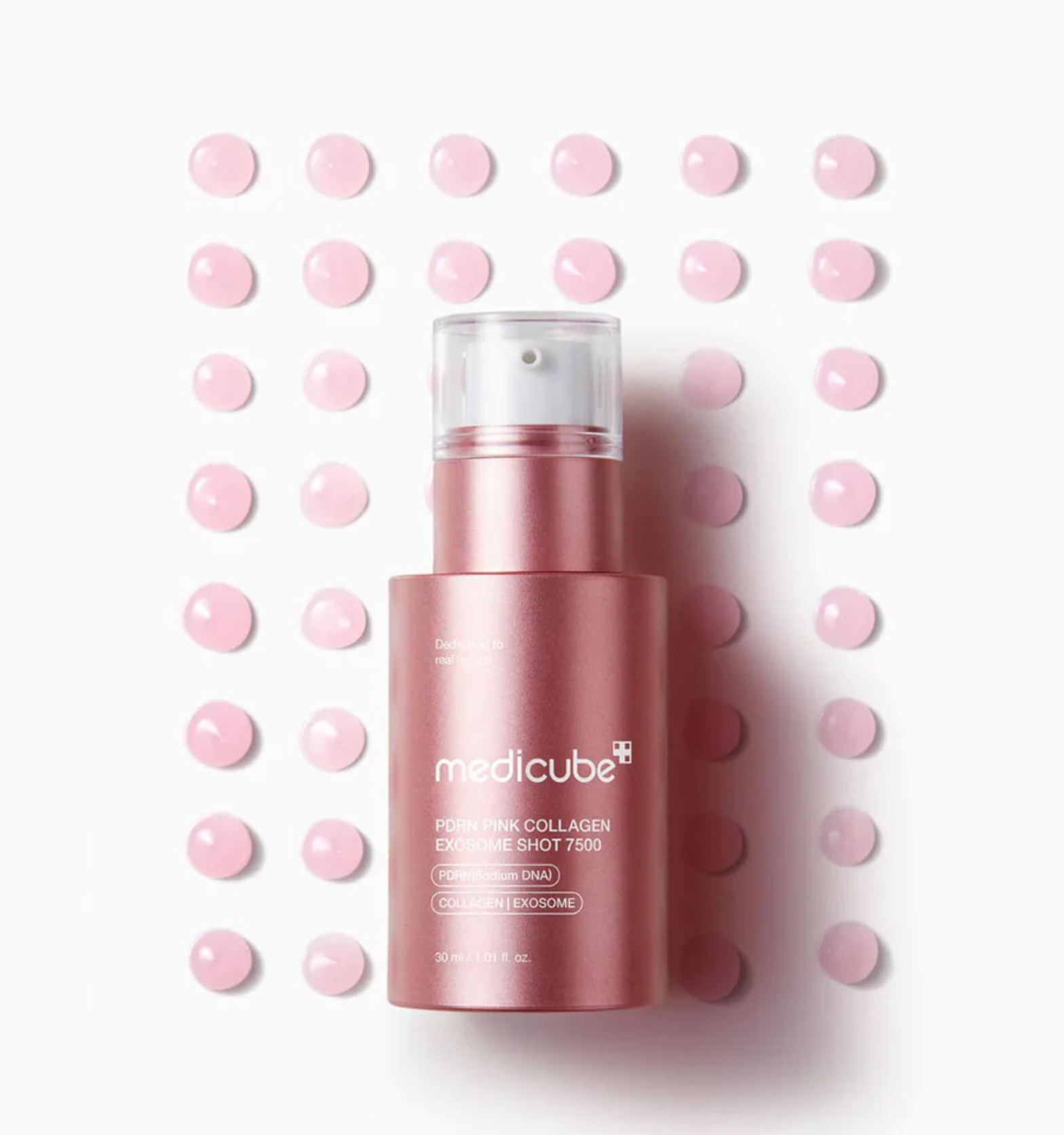MEDICUBE PDRN Pink Collagen Exosome Shot Ampoule 7500 – Serum con Espículas 30ml