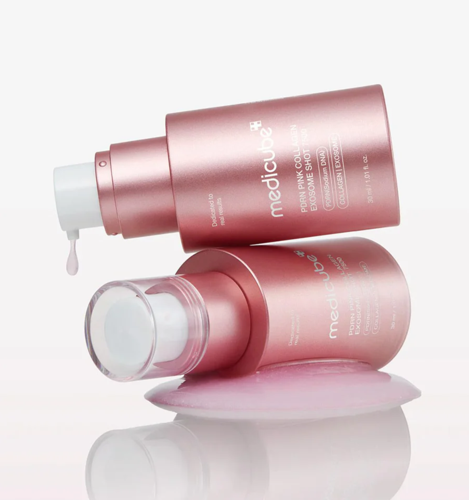 MEDICUBE PDRN Pink Collagen Exosome Shot Ampoule 7500 – Serum con Espículas 30ml